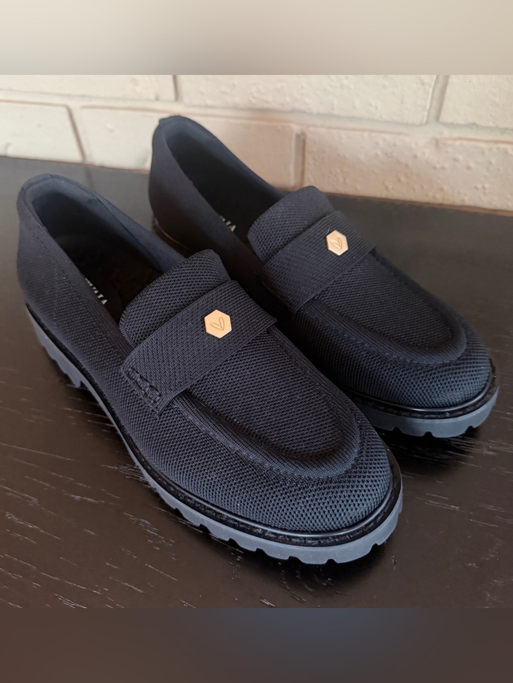 NEW Vivaia Francesca Women's Round-Toe Platform Chunky Heel Loafers 38.5 US 7.5